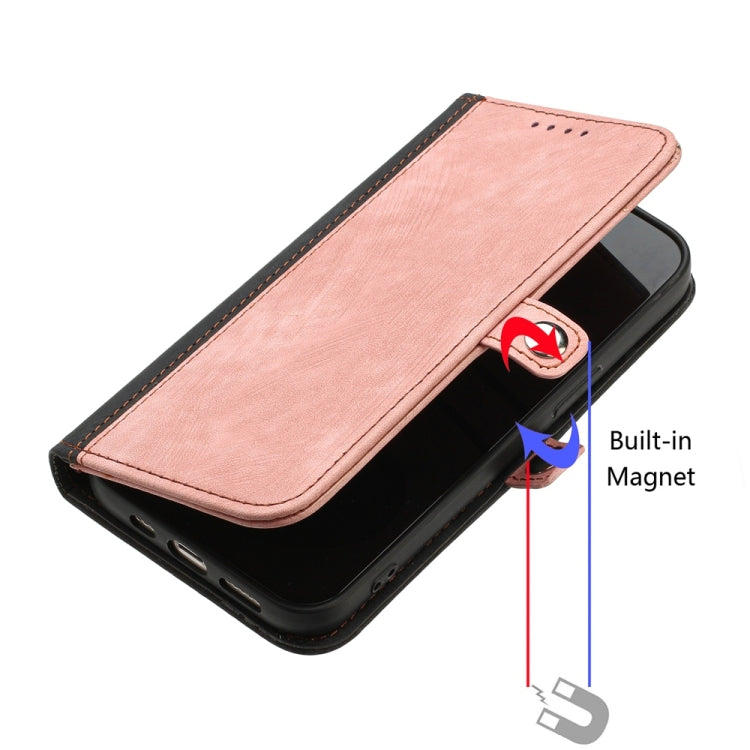 For Samsung Galaxy S25+ 5G Side Buckle Double Fold Hand Strap Leather Phone Case(Pink) - Galaxy S25+ 5G Cases by PMC Jewellery | Online Shopping South Africa | PMC Jewellery | Buy Now Pay Later Mobicred