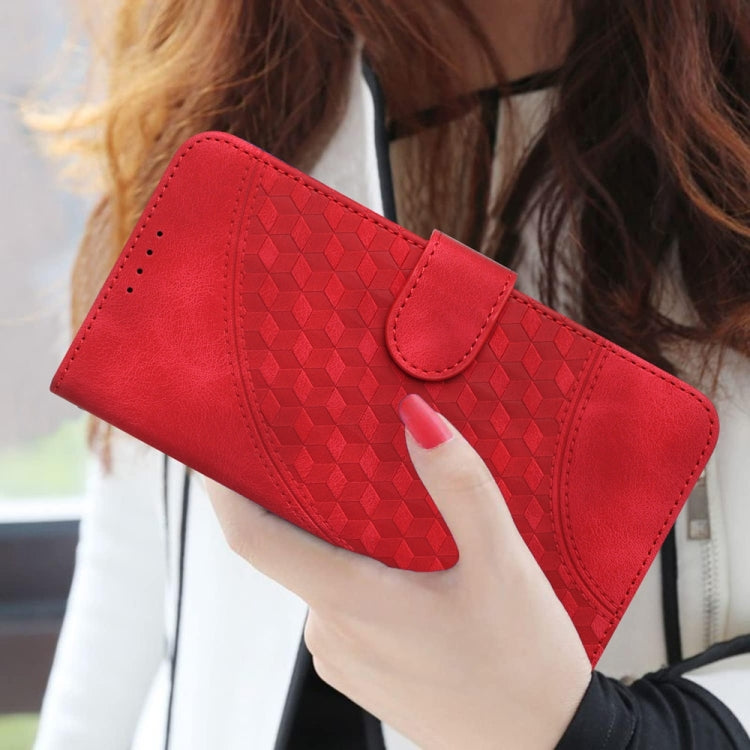 For Samsung Galaxy S25+ 5G Elephant Head Embossed Phone Leather Case with Lanyard(Red) - free shipping - PMC Jewellery - Order now!