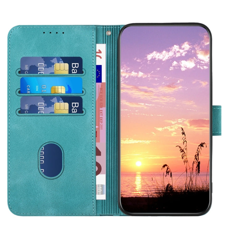 For Samsung Galaxy S25 Ultra 5G YX0060 Elephant Head Embossed Phone Leather Case with Lanyard(Light Blue) - Galaxy S25 Ultra 5G Cases by PMC Jewellery | Online Shopping South Africa | PMC Jewellery | Buy Now Pay Later Mobicred