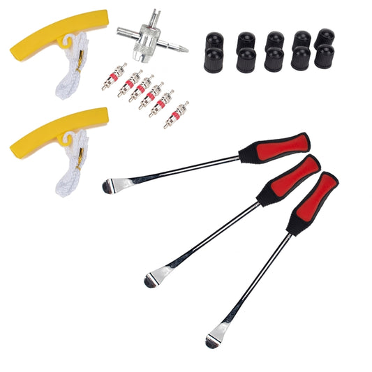 22 in 1 Car / Motorcycle Tire Repair Tool Spoon Tire Spoons Lever Tire Changing Tools with Yellow Tyre Protector - Tire Repair & Installation Tools by PMC Jewellery | Online Shopping South Africa | PMC Jewellery