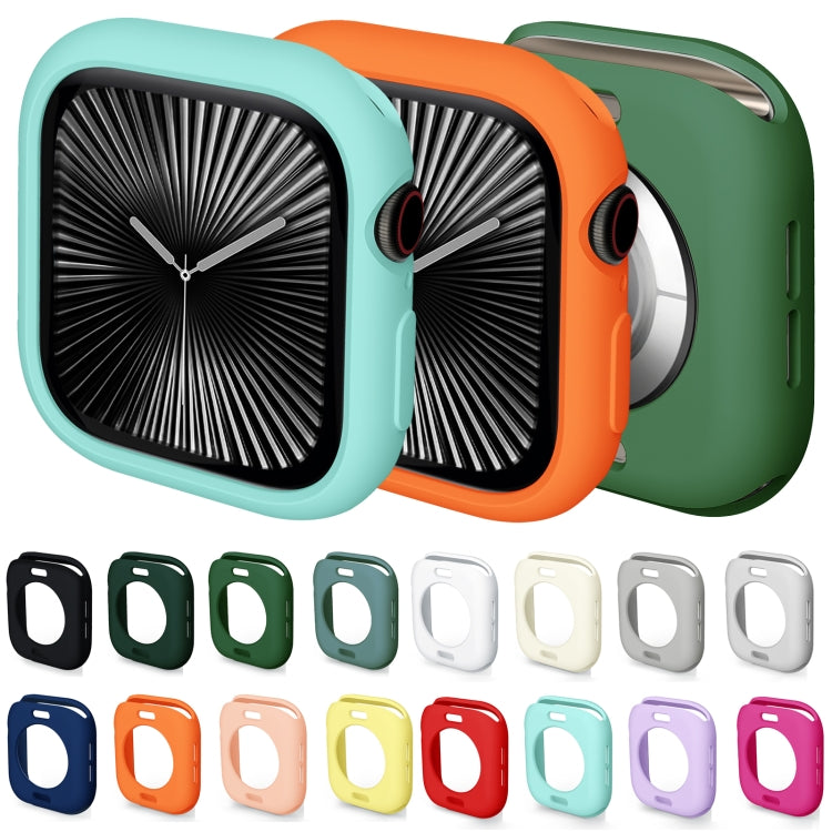 For Apple Watch Series 10 42mm Candy TPU Half Coverage Watch Case(Original Green) - Watch Cases by PMC TechLife | Online Shopping South Africa | PMC TechLife | Buy Now Pay Later Mobicred
