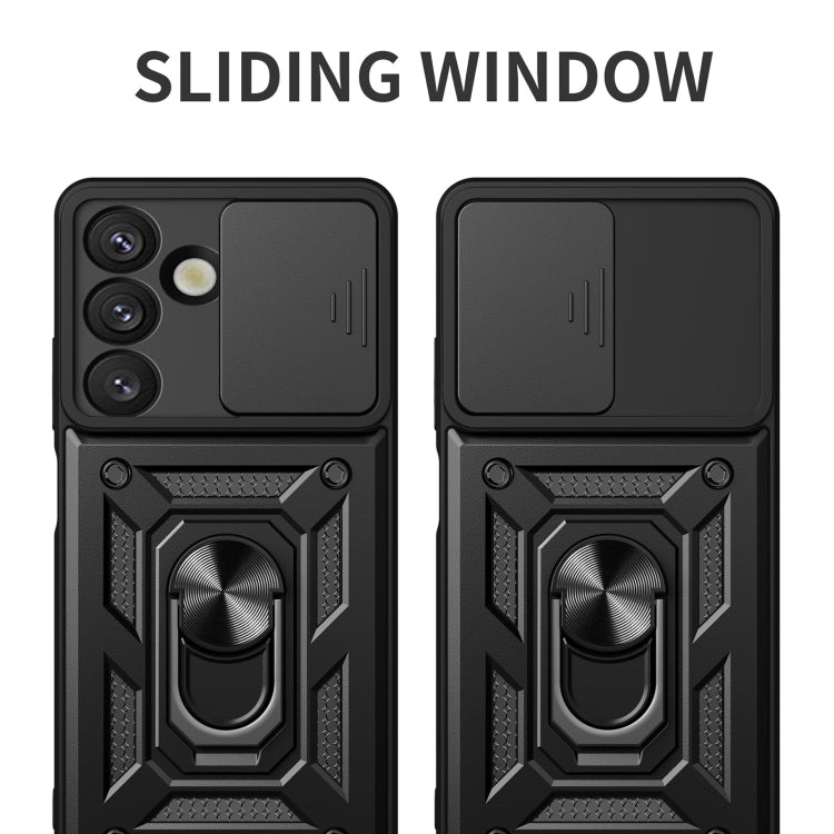 For Samsung Galaxy S25 5G Sliding Camera Cover Design TPU+PC Phone Case(Blue) - Galaxy S25 5G Cases by PMC Jewellery | Online Shopping South Africa | PMC Jewellery | Buy Now Pay Later Mobicred