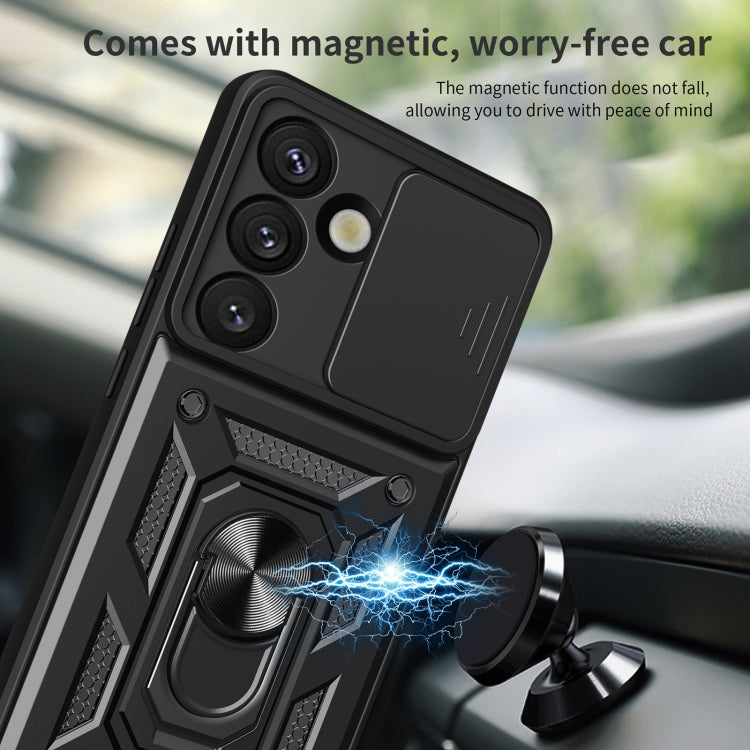 For Samsung Galaxy S25 5G Sliding Camera Cover Design TPU+PC Phone Case(Green) - Galaxy S25 5G Cases by PMC Jewellery | Online Shopping South Africa | PMC Jewellery | Buy Now Pay Later Mobicred