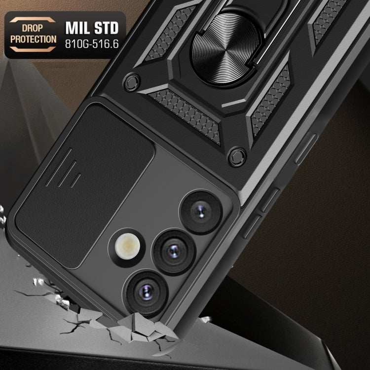 For Samsung Galaxy S25+ 5G Sliding Camera Cover Design TPU+PC Phone Case(Black) - Galaxy S25+ 5G Cases by PMC Jewellery | Online Shopping South Africa | PMC Jewellery | Buy Now Pay Later Mobicred