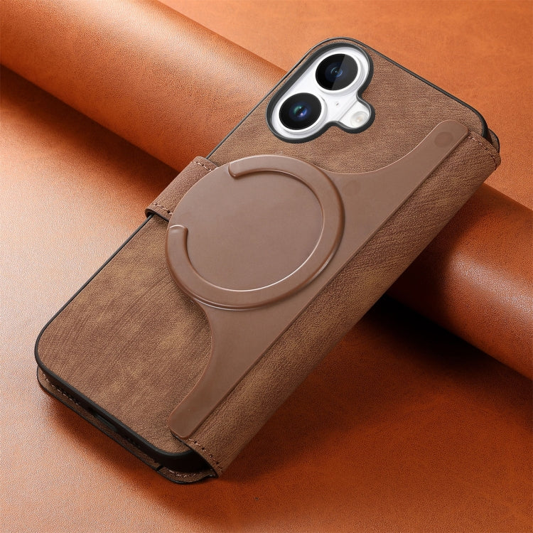 For iPhone 16 Plus CaseNeo MagSafe RFID Anti-theft Retro Leather Phone Case(Brown) - iPhone 16 Plus Cases by CaseNeo | Online Shopping South Africa | PMC Jewellery | Buy Now Pay Later Mobicred