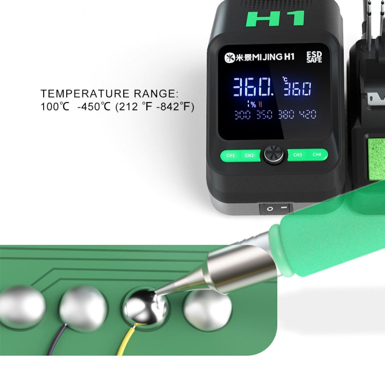 Mijing H1 Split Intelligent Temperature Control Soldering Station for Mobile Phone Repair, Plug:EU Plug - free shipping - PMc TechLife - Order now!