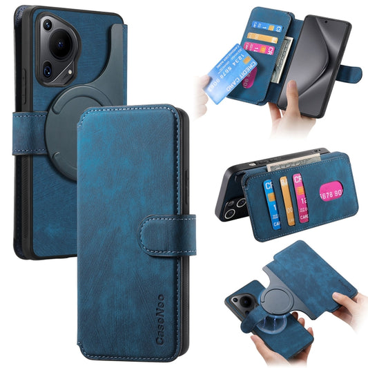 For Huawei Pura 70 Ultra CaseNeo MagSafe RFID Anti-theft Retro Leather Phone Case(Blue) - Huawei Cases by CaseNeo | Online Shopping South Africa | PMC Jewellery | Buy Now Pay Later Mobicred