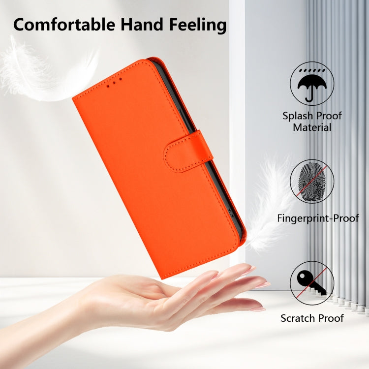 For Huawei Pura 70 Pro / 70 Pro+ Skin Feel Solid Color Leather Phone Case with Lanyard(Orange) - Huawei Cases by PMC Jewellery | Online Shopping South Africa | PMC Jewellery | Buy Now Pay Later Mobicred