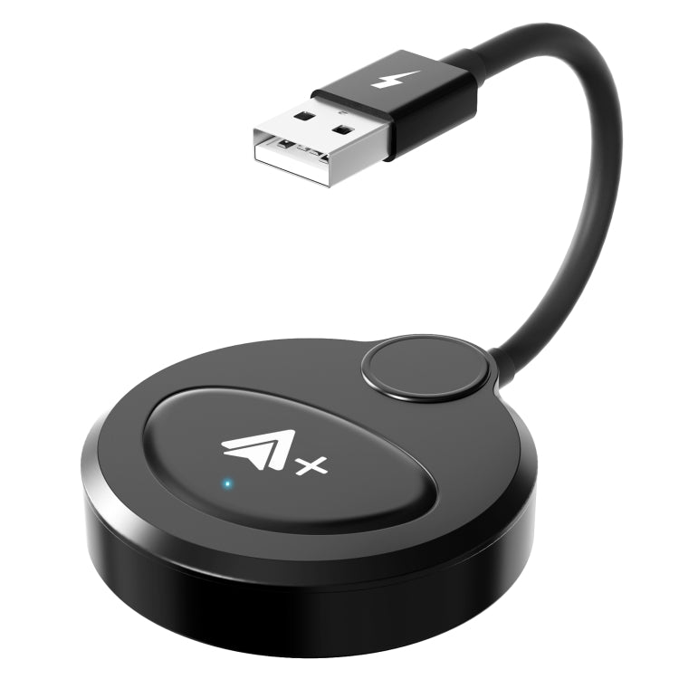 USB Interface Wired to Wireless CarPlay Auto Adapter for Android, Specification:Round(Black) - free shipping - PMC Jewellery - Order now!