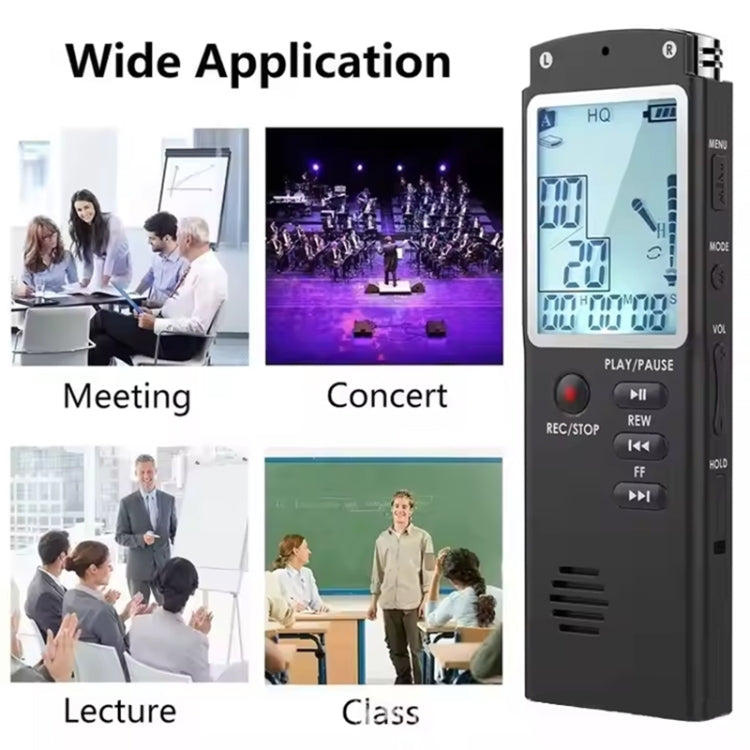 T60 Smart HD Noise Cancelling Voice Recorder MP3 Player, Memory:8GB(Black) - Recording Pen by PMC TechLife | Online Shopping South Africa | PMC TechLife | Buy Now Pay Later Mobicred