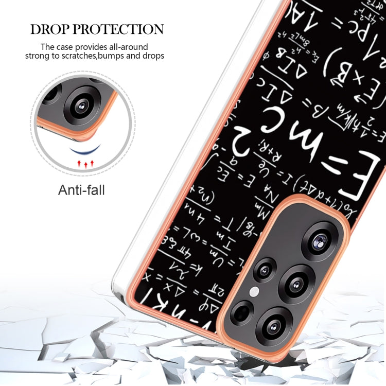 For Samsung Galaxy S25 Ultra 5G Electroplating Marble Dual-side IMD Phone Case(Equation) - Galaxy S25 Ultra 5G Cases by PMC Jewellery | Online Shopping South Africa | PMC Jewellery | Buy Now Pay Later Mobicred