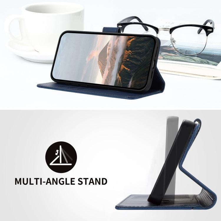 For iPhone 16e Triangle Pattern Buckle Clasp Leather Phone Case(Royal Blue) - free shipping - PMC TechLife - Order now!