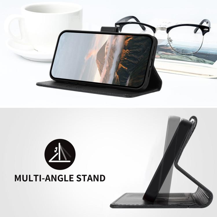 For iPhone 17 Triangle Pattern Buckle Clasp Leather Phone Case(Black) - free shipping - PMc TechLife - Order now!