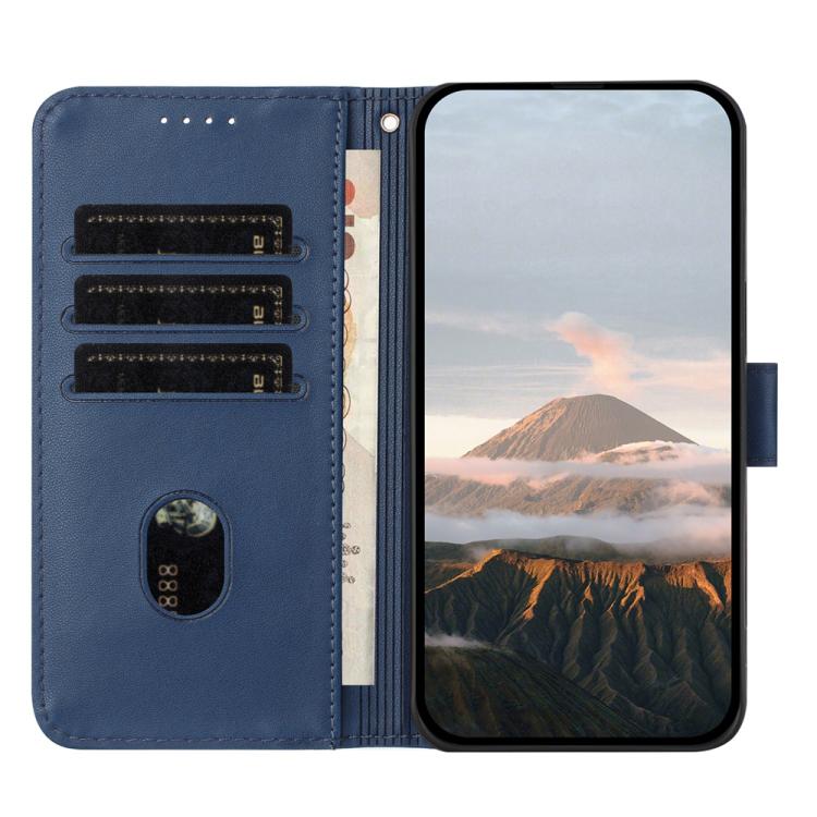 For iPhone 17 Pro Max Triangle Pattern Buckle Clasp Leather Phone Case(Royal Blue) - free shipping - PMc TechLife - Order now!