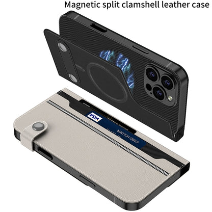 For iPhone 16 Pro Max GKK Detachable Flip Leather MagSafe Phone Case(Brown) - iPhone 16 Pro Max Cases by GKK | Online Shopping South Africa | PMC Jewellery | Buy Now Pay Later Mobicred