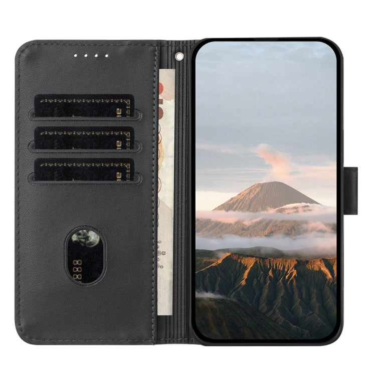 For Samsung Galaxy S25 Ultra 5G Triangle Pattern Buckle Clasp Leather Phone Case(Black) - Galaxy S25 Ultra 5G Cases by PMC Jewellery | Online Shopping South Africa | PMC Jewellery | Buy Now Pay Later Mobicred