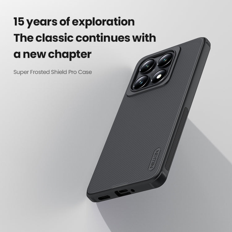 For Xiaomi 14T Pro NILLKIN Frosted Shield Pro PC + TPU Phone Case(Black) - free shipping - PMC Jewellery - Order now!