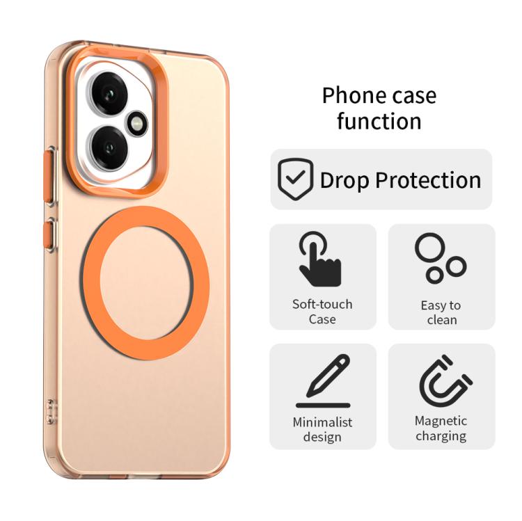 For Honor 400 Global 156.5mm Candy Magsafe PC Hybrid TPU Phone Case(Orange) - free shipping - PMC TechLife - Order now!