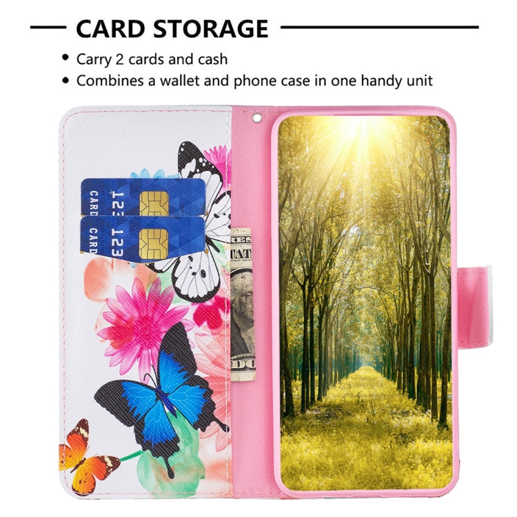 For Samsung Galaxy S25 Ultra 5G Colored Drawing Pattern Leather Phone Case(Butterflies) - Galaxy S25 Ultra 5G Cases by PMC Jewellery | Online Shopping South Africa | PMC Jewellery | Buy Now Pay Later Mobicred