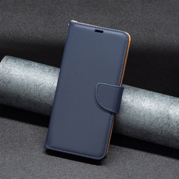 For Samsung Galaxy S25 5G Litchi Texture Pure Color Flip Leather Phone Case(Blue) - Galaxy S25 5G Cases by PMC TechLife | Online Shopping South Africa | PMC TechLife | Buy Now Pay Later Mobicred