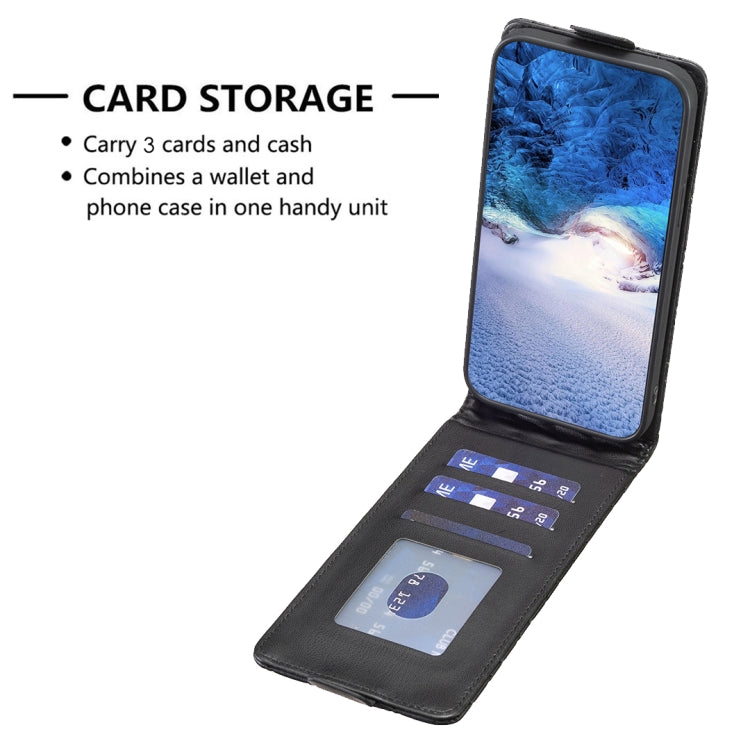 For Samsung Galaxy S25 5G Diamond Lattice Vertical Flip Leather Phone Case(Black) - Galaxy S25 5G Cases by PMC Jewellery | Online Shopping South Africa | PMC Jewellery | Buy Now Pay Later Mobicred