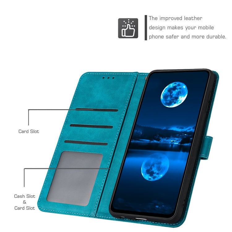 For Samsung Galaxy S25+ / S24+ 5G Solid Calf Texture Flip Leather Phone Case(Green) - Galaxy S25+ 5G Cases by PMC TechLife | Online Shopping South Africa | PMC TechLife | Buy Now Pay Later Mobicred