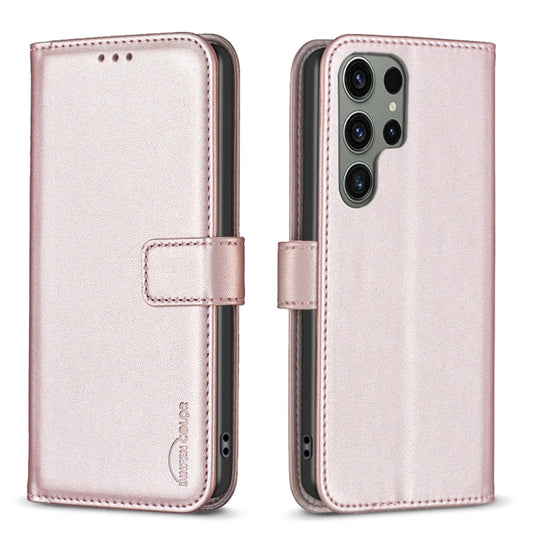 For Samsung Galaxy S25 Ultra 5G Magnetic Buckle Leather Phone Case(Gold) - Galaxy S25 Ultra 5G Cases by PMC Jewellery | Online Shopping South Africa | PMC Jewellery | Buy Now Pay Later Mobicred