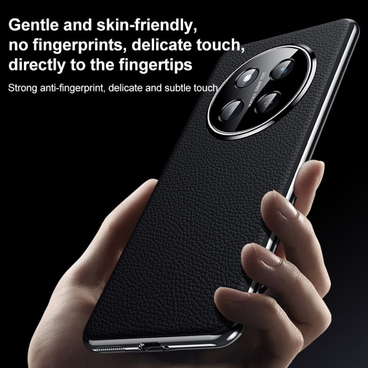 For Honor X60 Genuine Leather PC Phone Case(White) - Honor Cases by PMC TechLife | Online Shopping South Africa | PMC TechLife | Buy Now Pay Later Mobicred