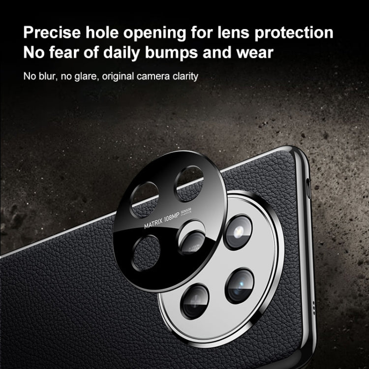 For Honor 300 Genuine Leather PC Phone Case(Orange) - Honor Cases by PMC TechLife | Online Shopping South Africa | PMC TechLife | Buy Now Pay Later Mobicred
