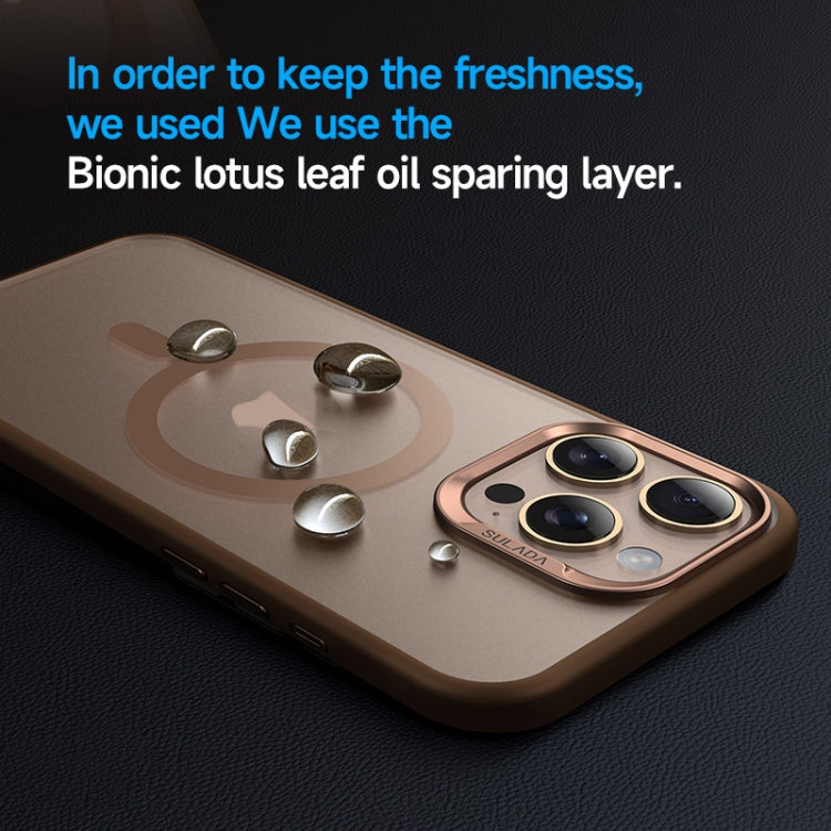 For iPhone 16 SULADA Light Sand MagSafe Magnetic PC Hybrid TPU Phone Case(Blue) - free shipping - PMC Jewellery - Order now!