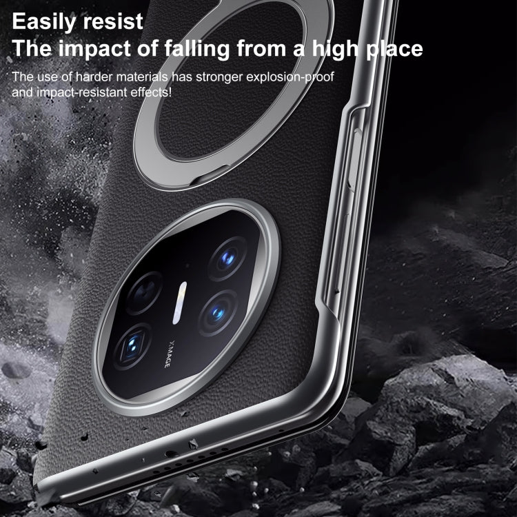 For Huawei Mate X5 / X3 SULADA Smart View Window MagSafe Magnetic Holder Leather Phone Case(Blue) - Huawei Cases by SULADA | Online Shopping South Africa | PMC TechLife | Buy Now Pay Later Mobicred