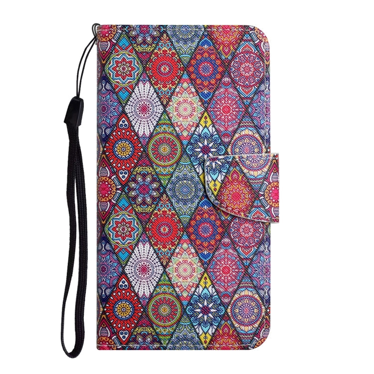 For Samsung Galaxy S25 Ultra 5G Colored Drawing Pattern Leather Phone Case(Diamond Kaleidoscope) - free shipping - PMC Jewellery - Order now!