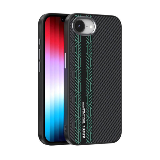 For iPhone 16e ABEEL 6D Micro Relief MagSafe Magnetic Phone Case(Green) - iPhone 16e Cases by PMC Jewellery | Online Shopping South Africa | PMC Jewellery | Buy Now Pay Later Mobicred