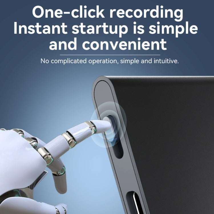 Q61A Ultra-thin HD Noise Reduction Voice Recording Pen Support APP Control, Memory:128GB(Black) - Recording Pen by PMC TechLife | Online Shopping South Africa | PMC TechLife | Buy Now Pay Later Mobicred