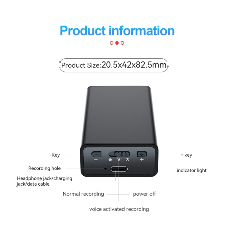 Q65 Long-lasting Magnetic Intelligent Voice Recording Pen, Memory:16GB(Black) - free shipping - PMC TechLife - Order now!
