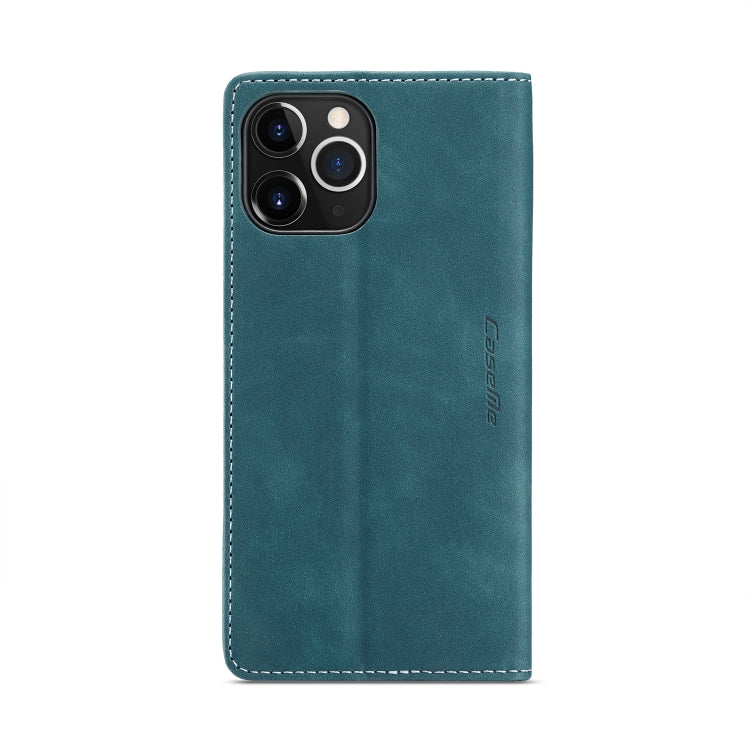 For iPhone 12 Pro Max CaseMe-013 Multifunctional Retro Frosted Horizontal Flip Leather Case with Card Slot & Holder & Wallet(Blue) - iPhone 12 Pro Max Cases by CaseMe | Online Shopping South Africa | PMC Jewellery | Buy Now Pay Later Mobicred