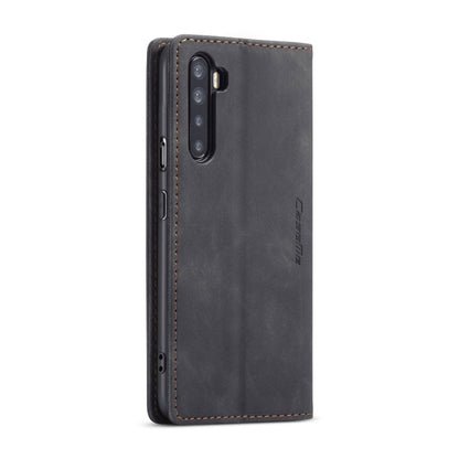 For OnePlus Nord CaseMe-013 Multifunctional Retro Frosted Horizontal Flip Leather Case with Card Slot & Holder & Wallet(Black) - OnePlus Cases by CaseMe | Online Shopping South Africa | PMC Jewellery | Buy Now Pay Later Mobicred