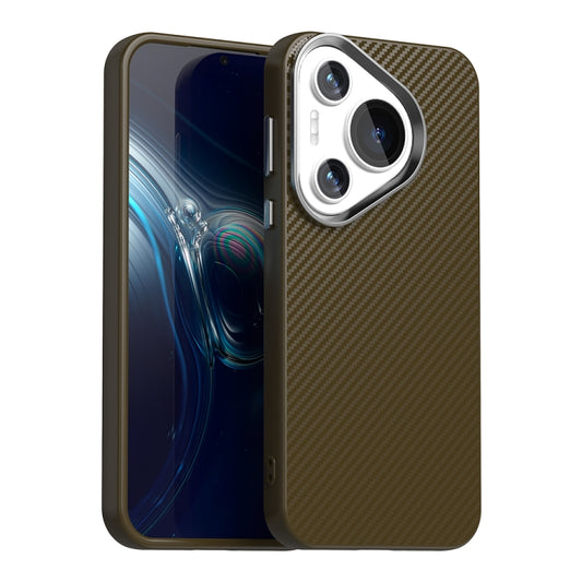 For Huawei Pura 70 Pro Carbon Fiber Series IMD Phone Case(Brown) - Huawei Cases by PMC Jewellery | Online Shopping South Africa | PMC Jewellery | Buy Now Pay Later Mobicred