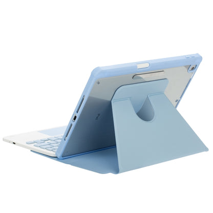 For iPad Pro 11 2024 L13-A 360 Rotation Acrylic Transparent Bluetooth Keyboard Leather Case With Touch Control(Blue) - For iPad Pro by PMC Jewellery | Online Shopping South Africa | PMC Jewellery | Buy Now Pay Later Mobicred