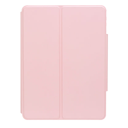 For iPad Pro 11 2024 L13-BS 360 Rotation Acrylic Transparent Bluetooth Keyboard Leather Case with Backlight(Pink) - For iPad Pro by PMC Jewellery | Online Shopping South Africa | PMC Jewellery | Buy Now Pay Later Mobicred