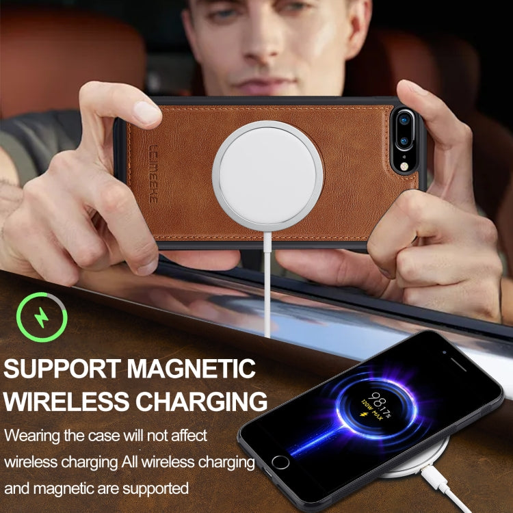 For iPhone 16e LC.IMEEKE Magsafe Phone Case(Brown) - free shipping - PMC TechLife - Order now!