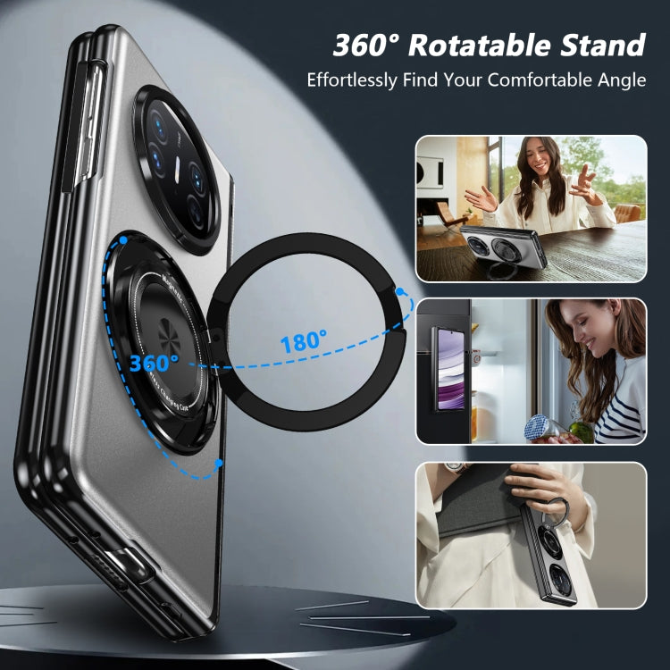 For Huawei Mate X5 Gold Medal Rotating Folding Series Ring Holder Phone Case(Silver) - Huawei Cases by PMC TechLife | Online Shopping South Africa | PMC TechLife | Buy Now Pay Later Mobicred