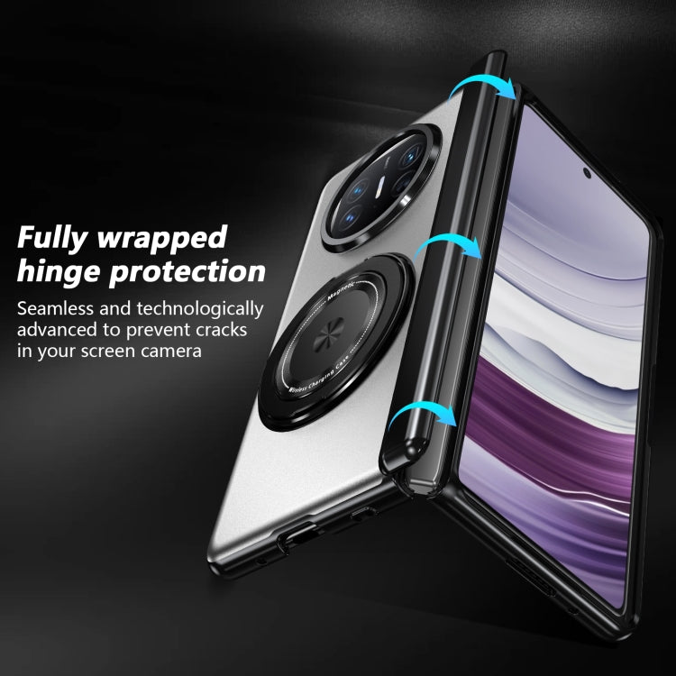 For Huawei Mate X5 Gold Medal Rotating Folding Series Ring Holder Phone Case(Silver) - Huawei Cases by PMC TechLife | Online Shopping South Africa | PMC TechLife | Buy Now Pay Later Mobicred