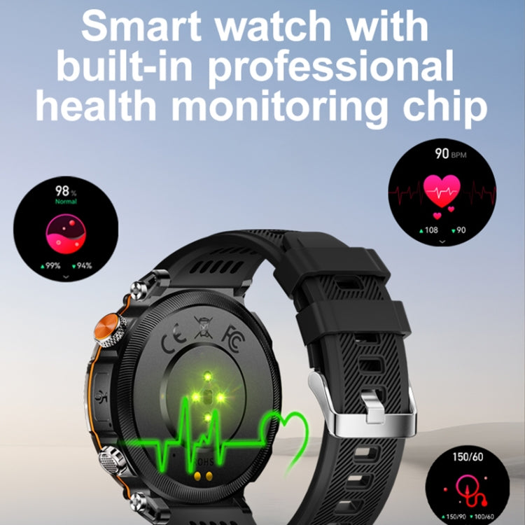 HT30 1.7 inch IP68 Waterproof Silicone Band Smart Watch, Support Flashlight / Banknote Detector Light / Compass(Black) - free shipping - PMC TechLife - Order now!