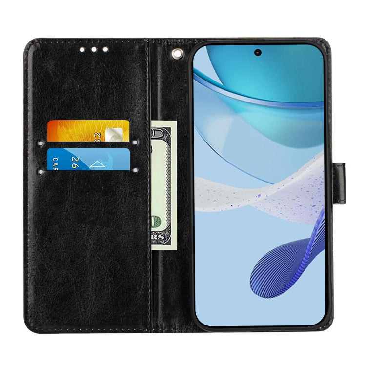 For Doogee N55 Plus Colored Drawing Pattern Plain Weave Leather Phone Case(Black And White Tiger) - free shipping - PMC TechLife - Order now!