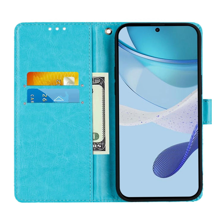 For Doogee N55 Plus Colored Drawing Pattern Plain Weave Leather Phone Case(Love Butterfly) - More Brand by PMC TechLife | Online Shopping South Africa | PMC TechLife | Buy Now Pay Later Mobicred