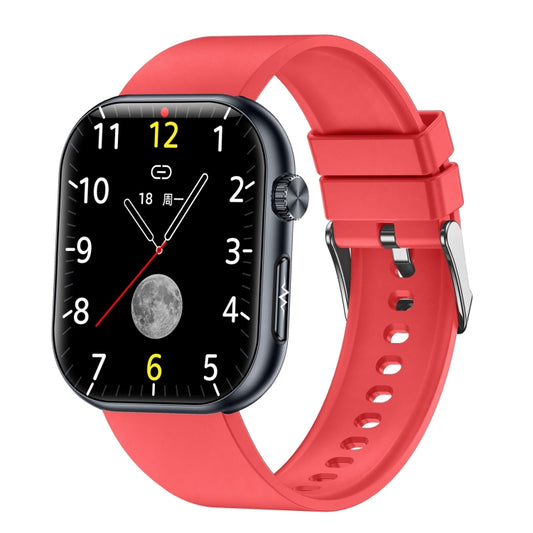 ET587 1.95 inch AMOLED Screen Smart Watch, ECG Electrocardiogram/Blood Sugar Monitoring(Red) - Smart Watches by PMC Jewellery | Online Shopping South Africa | PMC Jewellery | Buy Now Pay Later Mobicred