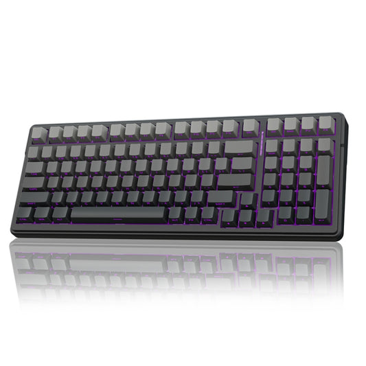 AULA F99 Pro 99 Keys Wired/2.4G/Bluetooth Three Model Customized RGB Mechanical Keyboard(Gradient Grey Side Carving) - Wireless Keyboard by AULA | Online Shopping South Africa | PMC Jewellery | Buy Now Pay Later Mobicred