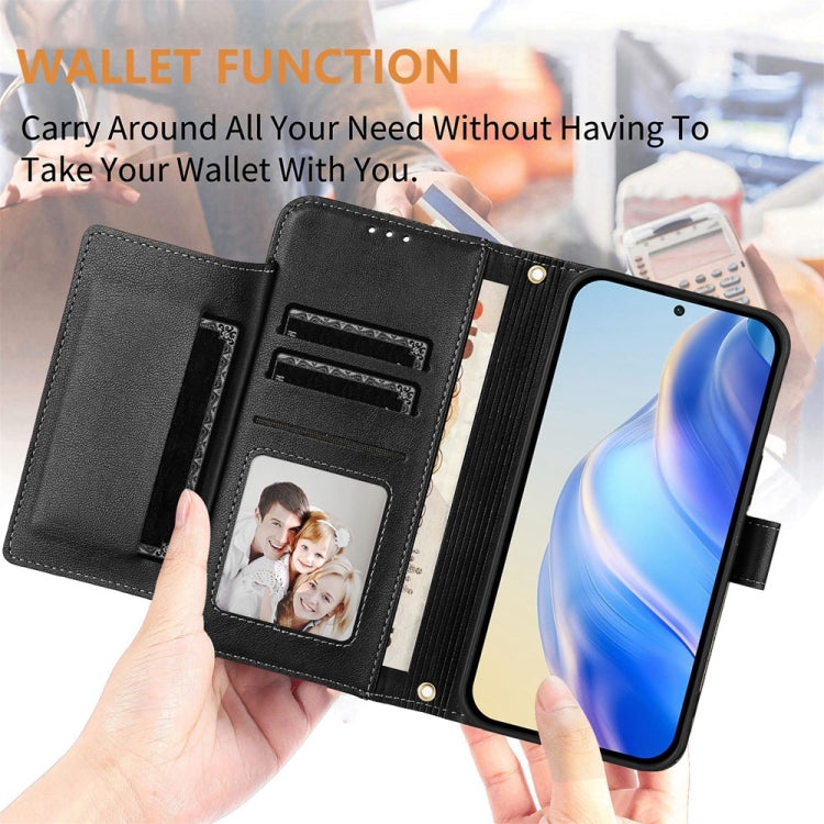 For Doogee N55 Plus Multi-Card Slots Zipper Wallet Leather Phone Case(Black) - Doogee Cases by PMC TechLife | Online Shopping South Africa | PMC TechLife | Buy Now Pay Later Mobicred