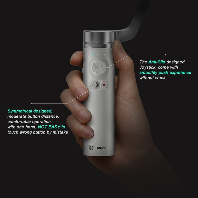 FUNSNAP Capture �� Aluminum Alloy Arm 3-Axis Handheld Phone Gimbal, Combo Version(Grey) - free shipping - PMC TechLife - Order now!